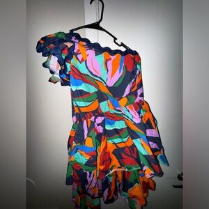One shoulder boutique dress